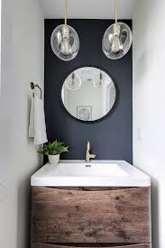 Accent Wall Color Soot By Benjamin Moore Paint Color Simply White By Benjamin Moore Vani Bathroom Wall Colors Bathroom Accent Wall Black Accent Walls