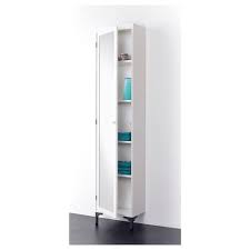 Silveran Colonne Avec Porte Miroir Blanc 40x25x184 Cm Ikea En 2020 Porte Miroir Miroir Blanc Rangement Avec Miroir