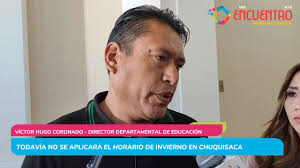 #Chuquisaca Todavía no se aplicará el horario de invierno en el  departamento., Autoridades departamentales en Educación y salud  determinaron un compás de espera hasta el próximo 19 de mayo para ...