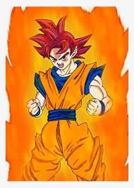 How to draw goku side view. Aura Drawing Anime For Free Download On Mbtskoudsalg Super Saiyan God Goku Manga Free Transparent Png Download Pngkey