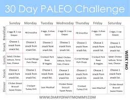 30 Day Paleo Challenge Diary Of A Fit Mommy 30 Day Paleo Challenge Paleo Challenge Paleo Meal Plan