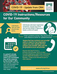 Feel free to contact our specialists to find out more. Covid 19 Instructions Resources For Our Community