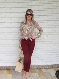 Calça Vinho Combina Com O Que Meus Looks Blog Da Je Page 10 Business Casual Outfits Outfits Otono Clothes For Women