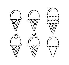 Glace Dessin Cornet