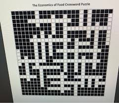 If you want help with the letter on a square, click on show letter. The Economics Of Food Crossword Puzzle Clues Across Chegg Com