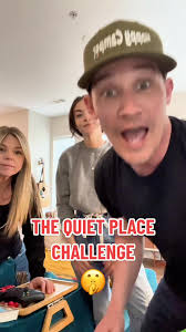 We had to try the Quiet Place Game! tune into our live for consequences  [7233423119254375726], #quietplace #challenge #blindfold #fyp #campthrouple  #throuple #nerf