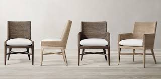 Marisol Seagrass Track Chair Collection Rh Chair Dining Table Chairs Dining Room Chairs