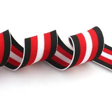 1 1/2'' High Elastic Striped Webbing Elastic Stretch Band Ribbon Multiple  Color Stripe Elastic Band 38mm Strap Webbing by the Yard