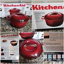 Kitchen Aid 3 5 Qt Red Enameled Cast