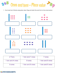 'one of these is equal to ten of those.'. Tens And Ones Place Value Worksheet