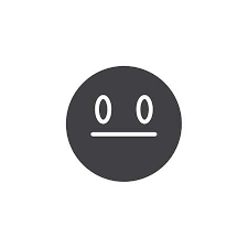 In its unicode name of white frowning face, white does not refer to skin tone or ethnicity, although samsung's early designs colored the face white. Neutral Face Emoji Vector Icon Filled Flat Sign For Mobile Concept And Web Design Straight Face Emoticon Glyph Icon Symbol Logo Illustration Vector Graphics Royalty Free Vector Graphics