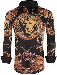 Our collection includes discount pricing on long and short sleeve options in a variety of styles and sizes. Buy Esabel C Mens Luxury Floral Print Dress Shirts Long Sleeve Regular Fit Party Button Down Shirt Online In Indonesia B08ktc5khx