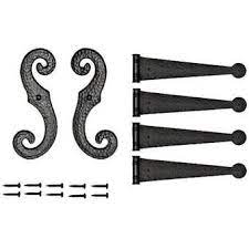 Symple Stuff Voyles 6 Piece Decorative Garage Door Hinge Set Reviews Wayfair Vinyl Shutters Decorative Hinges Shutter Hardware