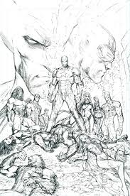 Dark Avengers X Men Utopia Pencils By Marc Silvestri Comic Book Artwork Comics Artwork Comic Art Community