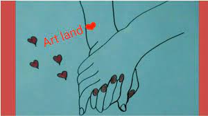رسم يدين متماسكين رسم الحب holding hands drawing youtube hand art drawing holding hands drawing drawings