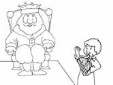 Glue the page to a thin piece of cardboard, such as a recycled cereal box or 4. David And Goliath Coloring Pages