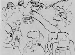 It depicts a scene from the bible in which jacob wrestles an angel. Vision After The Sermon Artble Com