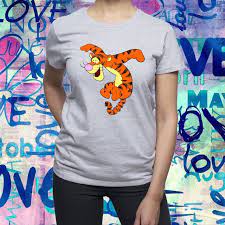 Tigger Shirt Tigger Jump Tshirt Winnie The Pooh Gift Womens T Shirt Women T Shirt Walt Disney Shirt Tigger Tee F T Shirts For Women Womens Shirts Shirts
