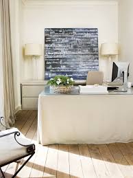 Suzie Atlanta Homes Lifestyles Chic Office With Linen Skirted Desk Ivory Wa Atlant In 2020 Home Office Design Office Design Inspiration Home