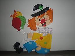 Tonkarton Fensterbild Clown Rudi Fenstergucker Karneval Fasching Fensterbilder Karneval Basteln Bastelarbeiten
