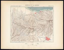 De esta manera, ante deportivo la guaira será el partido seis que el conjunto escarlata juegue como local en otra plaza fuera de colombia, y lo hará. Antique Map South America Caracas La Guaira Venezuela Reclus Perron 1895 Karte Theprintscollector