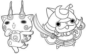 Shogunyan And Komasan Yo Kai Watch Coloring Page Coloring Pages Apple Coloring Pages Coloring Pages For Kids