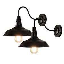 The farmhouse style of lighting is an eclectic mix of traditional and modern elements that allow these versatile fixtures to work well with practically any decor style from traditional to. Lynpon 2 Pack Black Gooseneck Barn Light Fixture Industrial Vintage Wall Sconce For Warehouse Modern Farmhouse Wall Porch Indoor Lighting Walmart Com Walmart Com