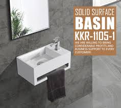 Add a few mirrors in your home to both add light and create the illusion of more space. Bathroom Wall Hung Small Solid Surface Stone Vanity Sink China Bathroom Sink Wall Hung Sink Made In China Com