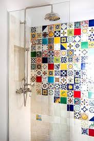 Go With The Flow Colorful Bathroom Tile Bathroom Decor Colors Bright Bathroom