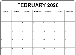 Add holidays and events and print the 2021 calendar. Feb 2020 Calendar Printable Calendar Printables Printable Calendar Design Blank Calendar Template