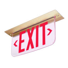 Le Series Dualite Recessed Ceiling Save Energy Exit Sign