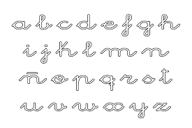 Es una representación estructurada de las letras que conforman un idioma, en su conjunto, estas letras forman palabras para poder expresar lo que deseemos tanto de forma escrita como fonética e incluso por medio de señales, lo cual hace posible la comunicación estandarizada. Letras Minusculas Del Abecedario Para Colorear Moldes De Letras Cursiva Abecedario Minusculas Abecedario En Cursiva