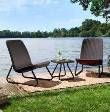 Maintenance Free Outdoor Patio Decor Resin Wicker Patio Furniture Patio Set