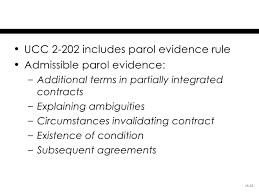 40 Complete Parol Evidence Chart