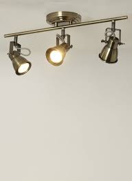 Antique Brass 3 Light Bar Spotlight Spotlights Bar Lighting Antique Brass Spotlight Flat Decor