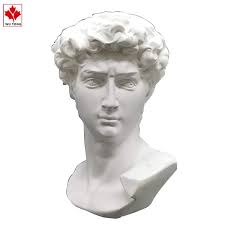 Benutzerdefinierte Harz griechische Statue des David Kopf Büste für  römische Wohnkultur