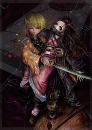 As he walked around the house, the swinging sounds became louder and louder. Nezuko And Zenitsu Demon Slayer Kimetsu No Yaiba Ryuugu Illustrations Art Street