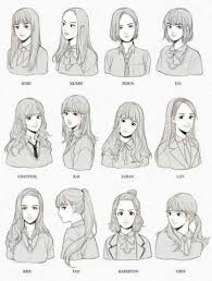 Hair colouring tutorial by blurrymls on deviantart. Anime Hairstyles Reference Persoalan T