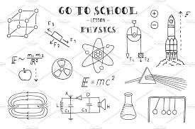 Go To School Doodle Set Doodles School Physics