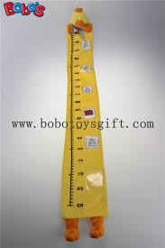 Hot Item Hang Baby Yellow Duck Height Measurement Plush Animal Growth Chart