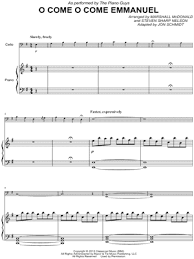 The Piano Guys O Come O Come Emmanuel Sheet Music In E Minor Download Print Sheet Music Music Education Piano Man