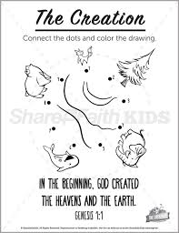 Editors of consumer guide when we hear a m. Genesis 1 The Creation Story Preschool Dot To Dot Sharefaith Kids