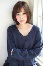 前髪ありボブで旬顔に キュートも大人っぽも思いのまま hair ヘアカット ボブ ヘアスタイリング