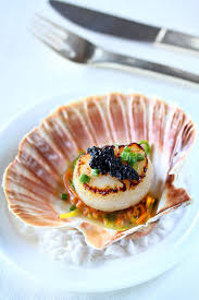 Diver Scallops In Their Shell Noilly Prat Beurre Blanc And Oscietra Caviar Food Favorite Dish Brunch