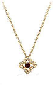David Yurman Venetian Quatrefoil Necklace With Diamonds In 18k Gold Nordstrom Quatrefoil Necklace Evil Eye Necklace Gold Diamond Evil Eye