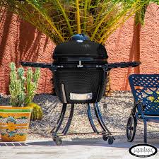 Louisiana Grills 24 60 Cm Ceramic Kamado Charcoal Barbecue In Black Cover Costco Uk