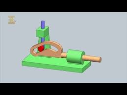 Four Link Face Cam Mechanism For Operating Lead Screw Half Nuth Youtube Mechanical Projects Motion Cam