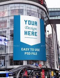 Outdoor Mall Advertisement And Poster Mockup Poster Mockup Mockup Photoshop Mockup