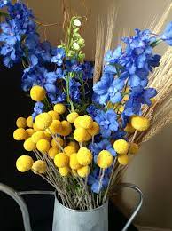 Pack Of 10 Dried Billy Buttons Craspedia In Natural Yellow Flower Bouquet Wedding Billy Buttons Diy Wedding Flowers