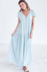 Weekend Getaway Light Blue Maxi Dress Long Dresses For Women